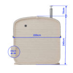Quadro szauna 240cm Modell 2QL - Image 4