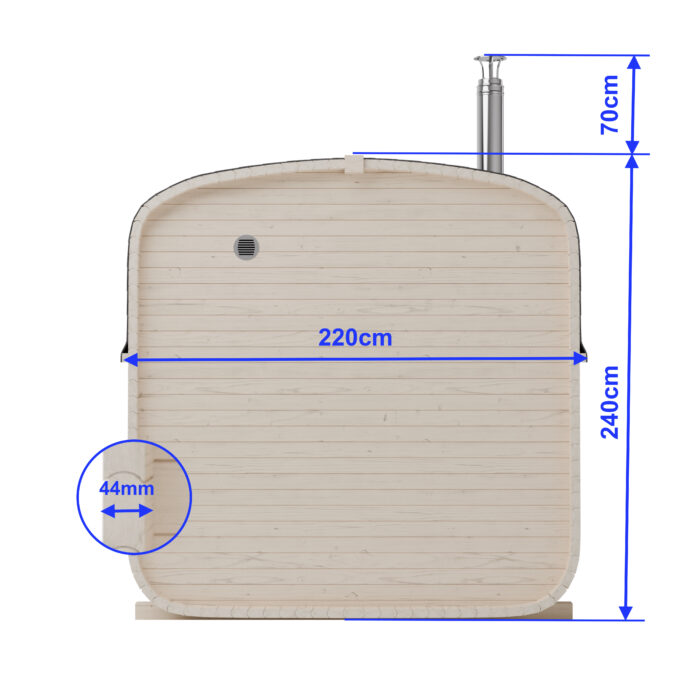 Quadro szauna 240cm Modell 2QL - Image 4